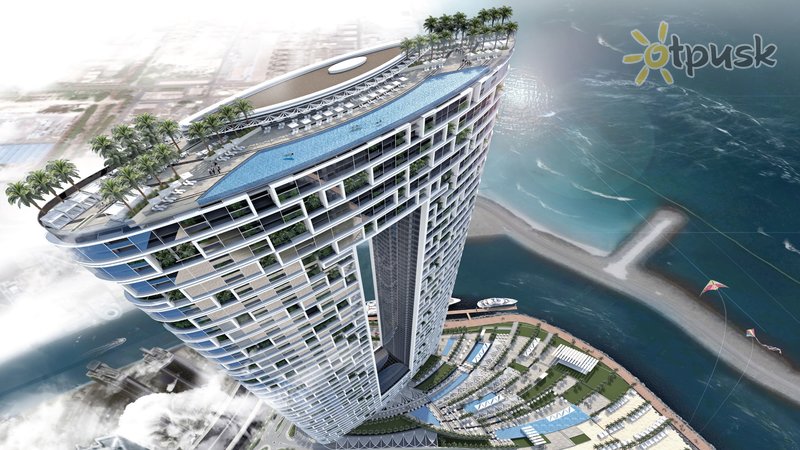 Фото отеля Address Jumeirah Beach Resort 5* Dubajus JAE išorė ir baseinai
