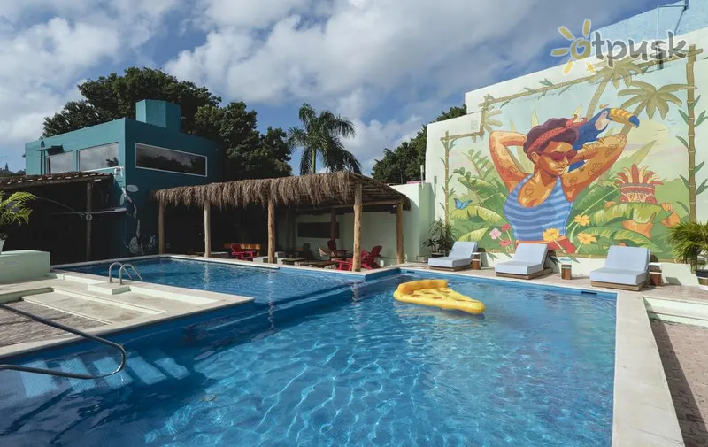 Фото отеля Selina Cancun Downtown 3* Kankunas Meksika išorė ir baseinai