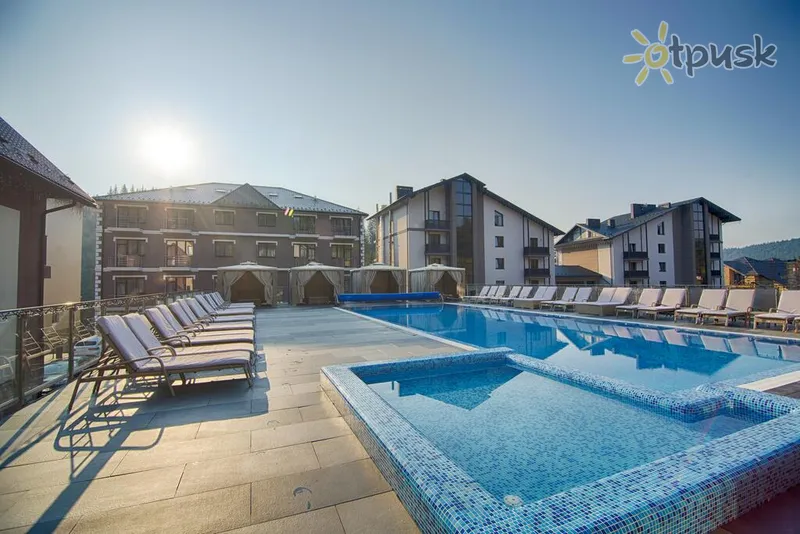 Фото отеля Karpatski Hotel & Spa 4* Bukovelis (Polianitsa) Ukraina – Karpatai išorė ir baseinai
