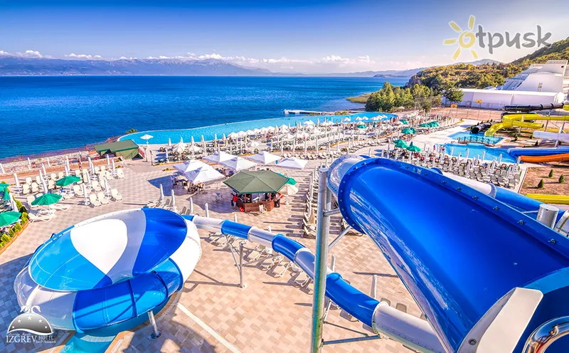 Фото отеля Izgrev Spa & Aquapark 5* Ohridas Šiaurės Makedonija vandens parkas, kalneliai