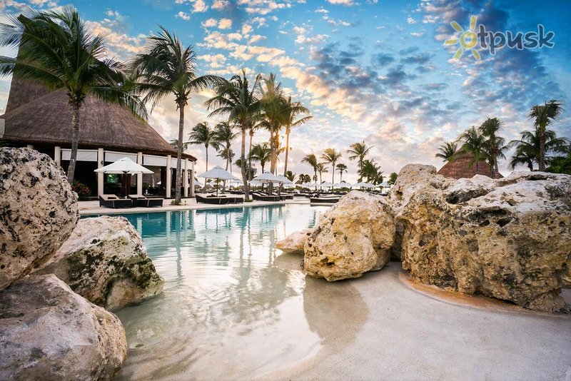 Фото отеля Secrets Maroma Beach Riviera Cancun 5* Канкун Мексика экстерьер и бассейны