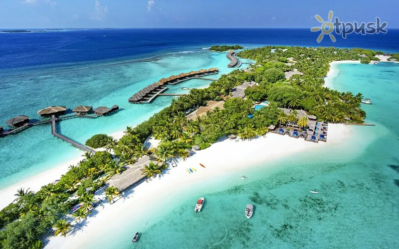 Фото отеля Sheraton Maldives Full Moon Resort & Spa 5* Šiaurės Malės atolas Maldyvai išorė ir baseinai