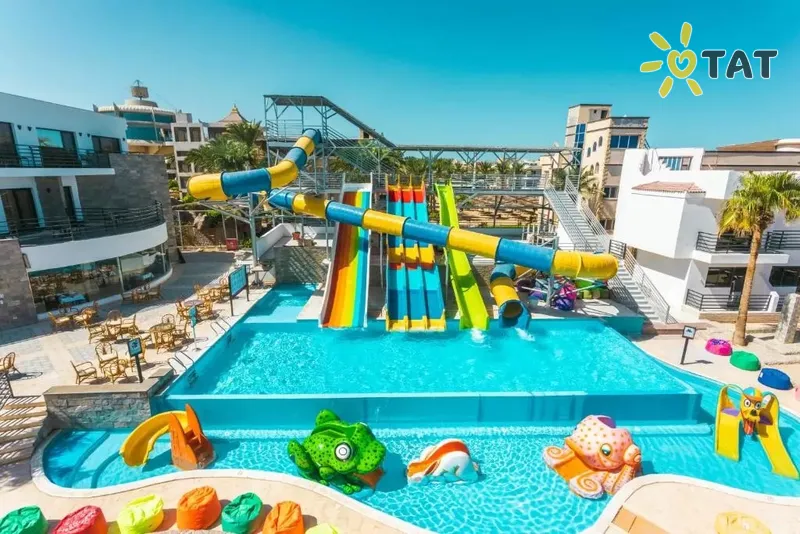 Фото отеля La Rosa Waves Resort 4* Хургада Египет аквапарк, горки