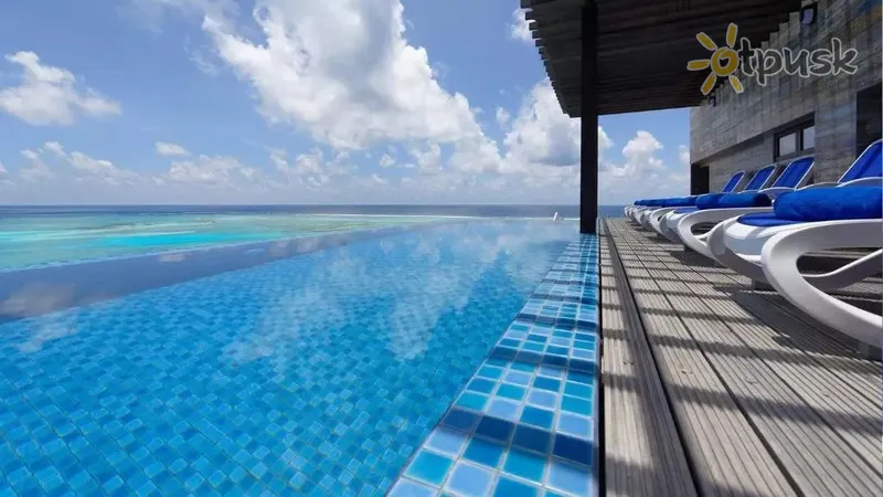 Фото отеля Arena Beach Hotel 4* Pietų Malės atolas Maldyvai išorė ir baseinai