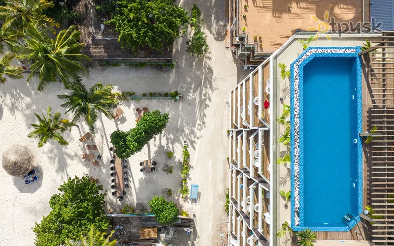 Фото отеля Arena Beach Hotel 4* Pietų Malės atolas Maldyvai išorė ir baseinai