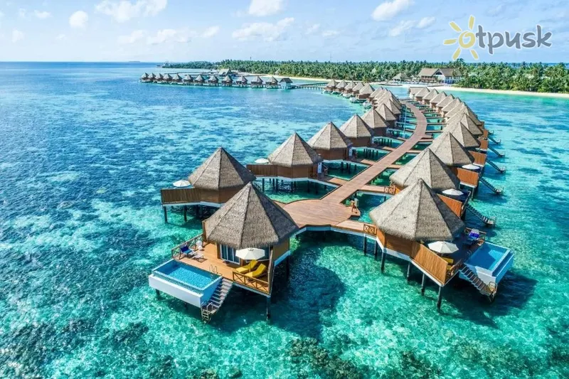 Фото отеля Mercure Maldives Kooddoo Resort 4* Gaafu Alifu atolas Maldyvai išorė ir baseinai
