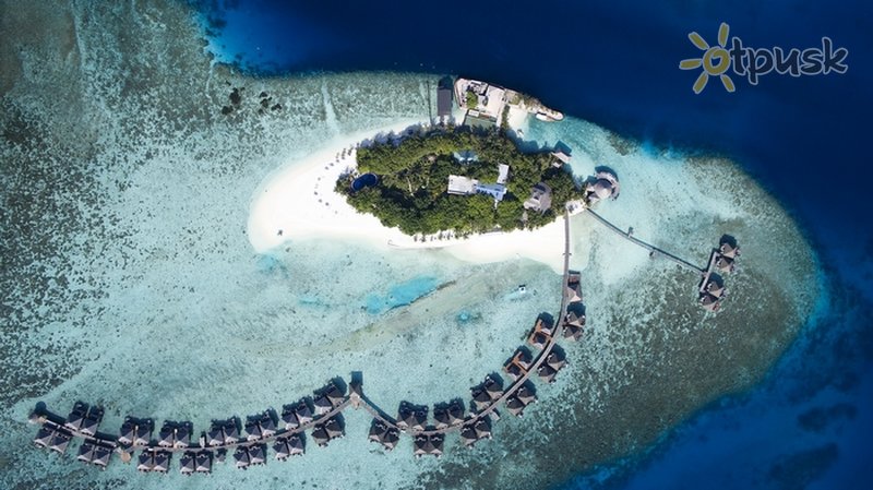 Фото отеля Adaaran Prestige Vadoo 5* Pietų Malės atolas Maldyvai išorė ir baseinai