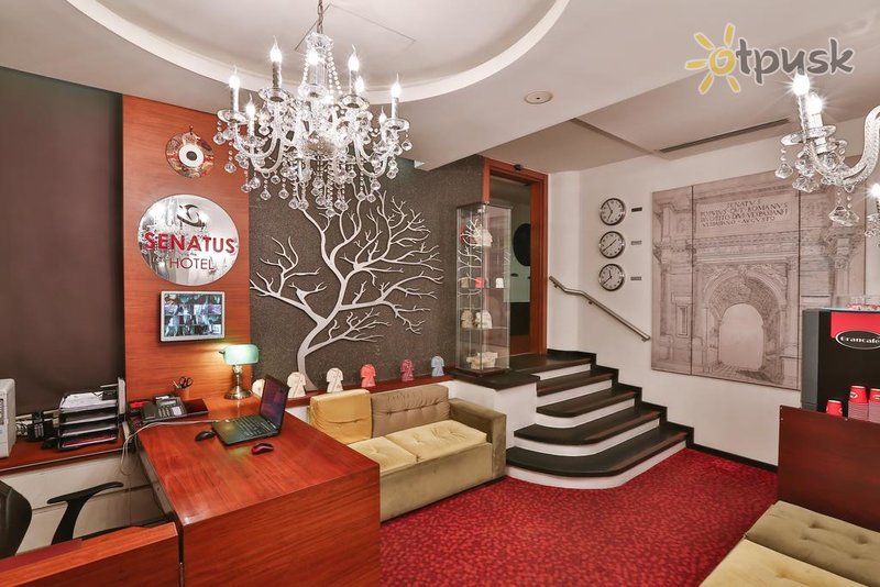 Фото отеля Senatus Hotel 3* Стамбул Турция лобби и интерьер