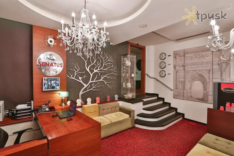 Фото отеля Senatus Hotel 3* Stambulas Turkija fojė ir interjeras