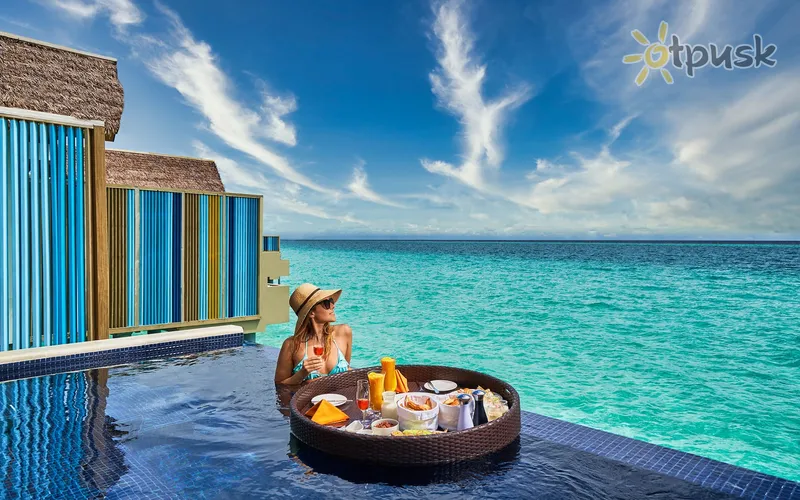 Фото отеля Hard Rock Hotel Maldives 5* Pietų Malės atolas Maldyvai išorė ir baseinai