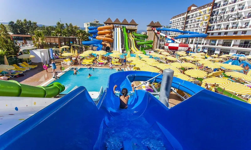 Фото отеля Eftalia Splash Resort 5* Alanija Turkija vandens parkas, kalneliai