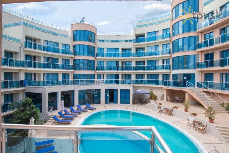 Фото отеля Aquamarine Apart Complex 2* Обзор Болгария экстерьер и бассейны