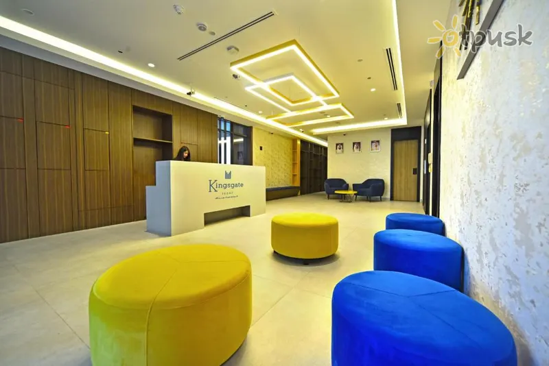 Фото отеля Kingsgate Al Jaddaf Hotel 3* Dubaija AAE vestibils un interjers