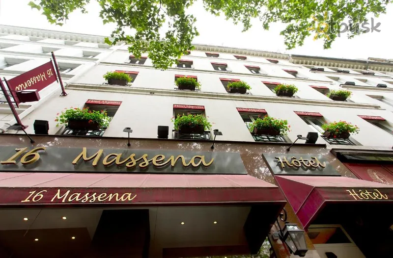 Фото отеля Hotel Massena Paris 3* Paryžius Prancūzija išorė ir baseinai