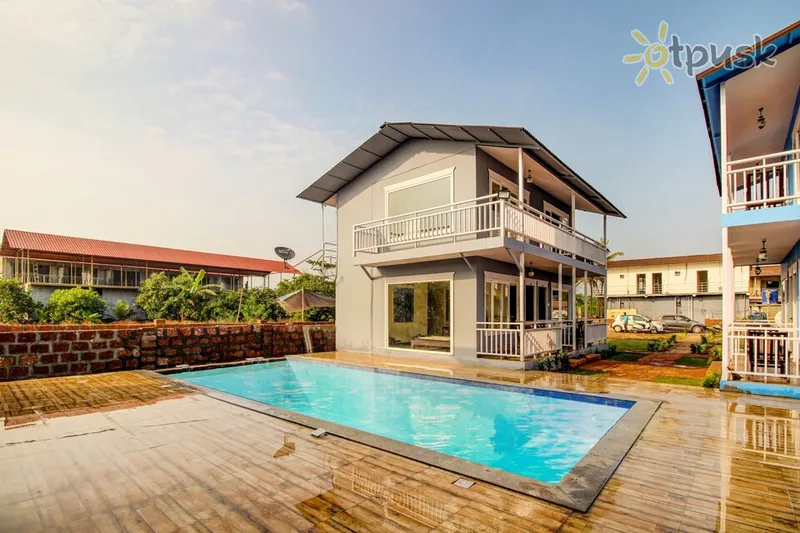 Фото отеля Sea Shell Beach Cottages & Suites 3* Šiaurės Goa Indija išorė ir baseinai