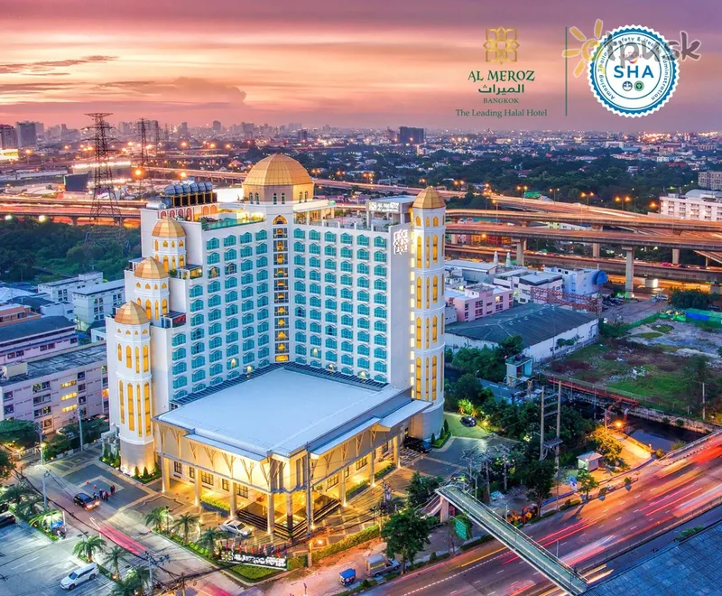 Фото отеля Al Meroz Hotel Bangkok 4* Bankokas Tailandas išorė ir baseinai