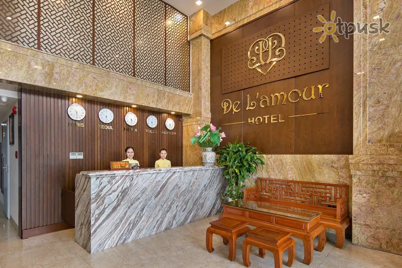 Фото отеля De Lamour Hotel 3* Дананг В'єтнам лобі та інтер'єр