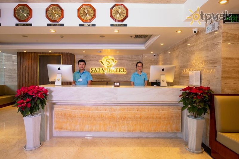 Фото отеля Sata Hotel 3* Нячанг Вьетнам лобби и интерьер