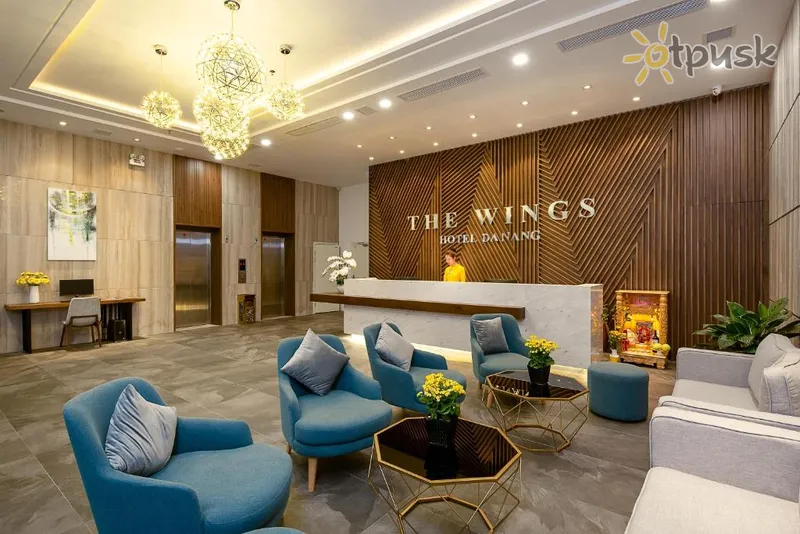 Фото отеля The Wings Hotel 3* Дананг Вьетнам лобби и интерьер
