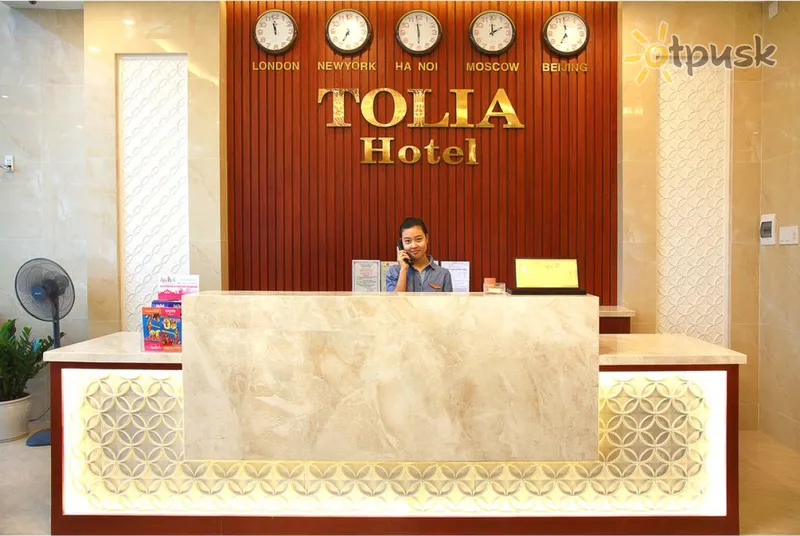 Фото отеля Tolia Hotel 3* Дананг Вьетнам лобби и интерьер