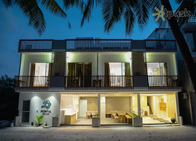 Фото отеля Portia Hotel 3* Ziemeļu Males atols Maldīvija ārpuse un baseini