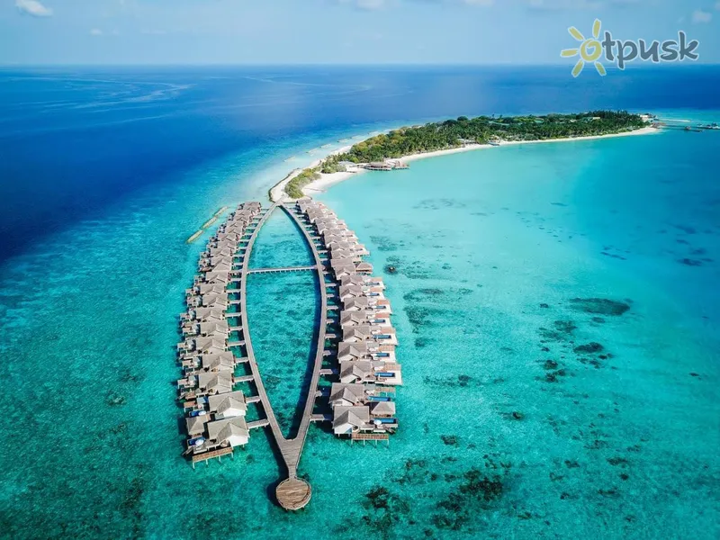 Фото отеля Fairmont Maldives Sirru Fen Fushi 5* Shaviani atolas Maldyvai išorė ir baseinai