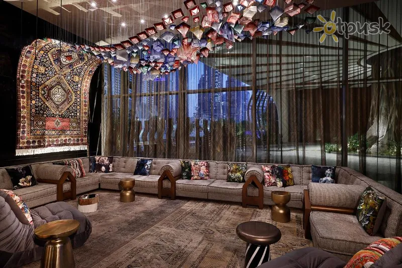 Фото отеля W Dubai Mina Seyahi 5* Дубай ОАЭ лобби и интерьер