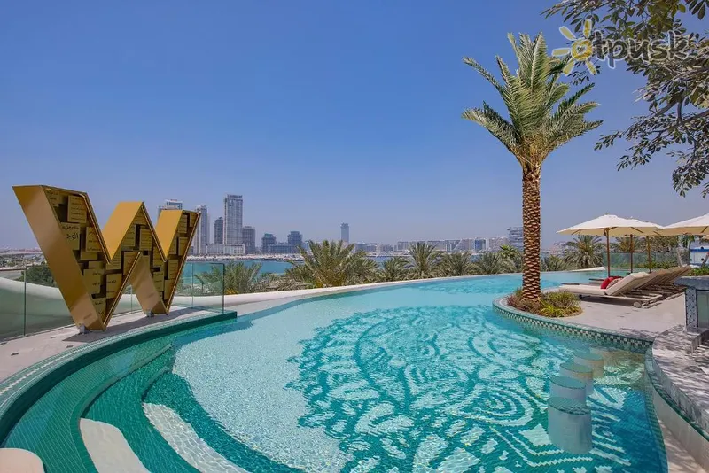 Фото отеля W Dubai Mina Seyahi 5* Дубай ОАЭ экстерьер и бассейны