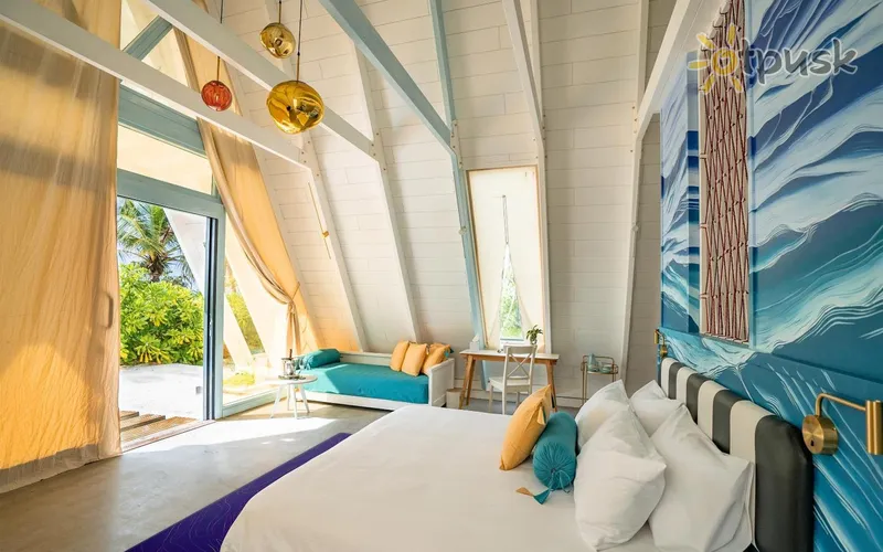 Фото отеля Oaga Art Resort 5* Ziemeļu Males atols Maldīvija istabas