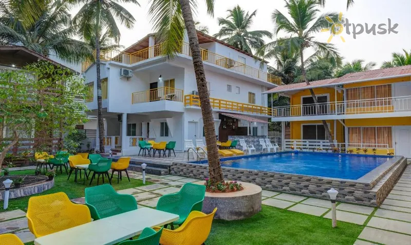 Фото отеля Beach Walk Morjim 3* Šiaurės Goa Indija išorė ir baseinai