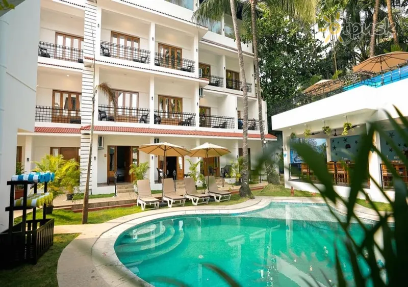 Фото отеля The Verda De Miranda Resort 4* Šiaurės Goa Indija išorė ir baseinai