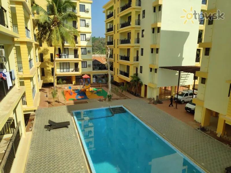 Фото отеля Patnem Palolem Beach Park Apartment 3* Южный Гоа Индия экстерьер и бассейны