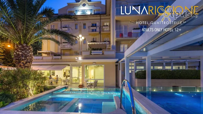 Фото отеля Luna Riccione Aqua Spa 4* Ріміні Італія екстер'єр та басейни
