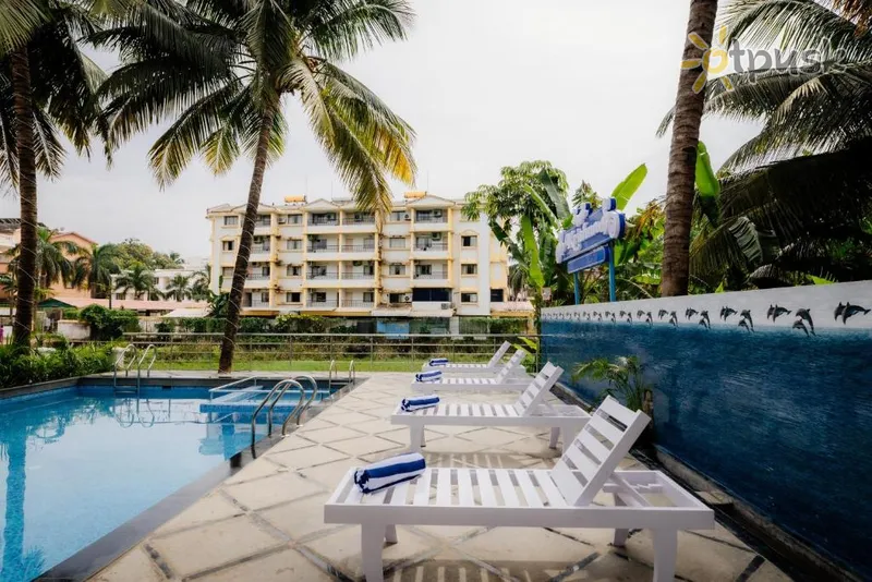 Фото отеля Krishna Beach Resort & Spa 3* Pietų goa Indija išorė ir baseinai