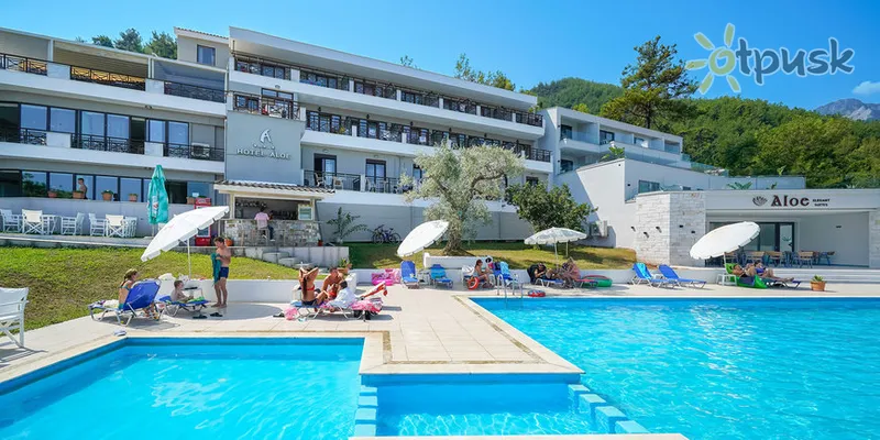 Фото отеля Hotel Aloe 3* о. Тасос Греция экстерьер и бассейны