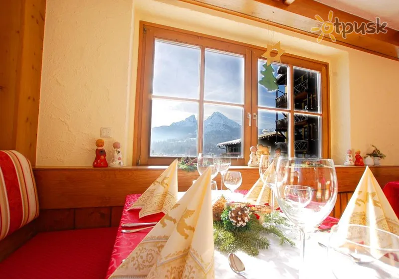 Фото отеля Alpina Ros Demming 3* Berchtesgadenas Vokietija barai ir restoranai