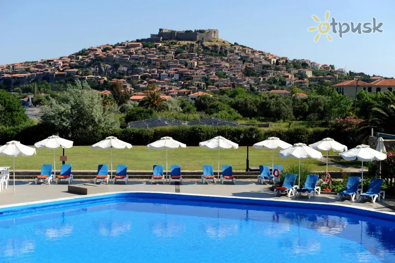 Фото отеля Delfinia Hotel & Bungalows 3* Lesbas Graikija išorė ir baseinai