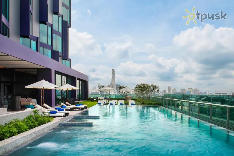 Фото отеля Mercure Bangkok Makkasan 4* Bankokas Tailandas išorė ir baseinai