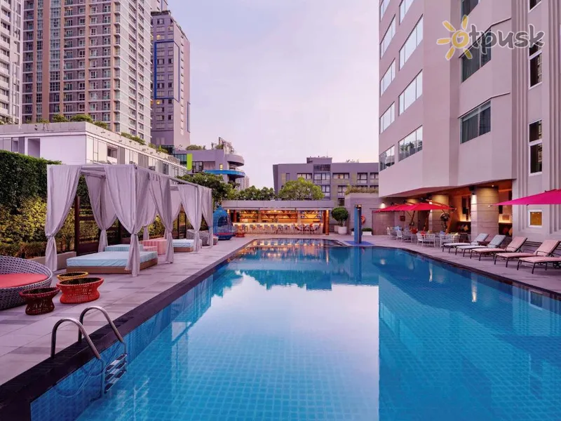 Фото отеля Mercure Bangkok Sukhumvit 11 4* Bankokas Tailandas išorė ir baseinai