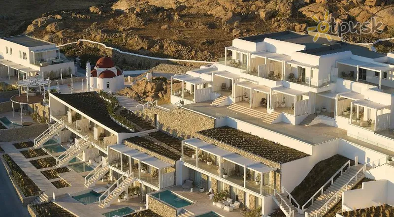 Фото отеля Once in Mykonos - Designed for Adults 5* par. Mykonos Grieķija ārpuse un baseini