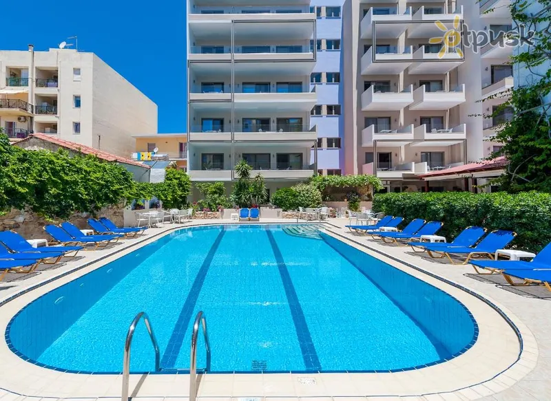 Фото отеля Ilios Beach Hotel Apartments 3* о. Крит – Ретимно Греция экстерьер и бассейны