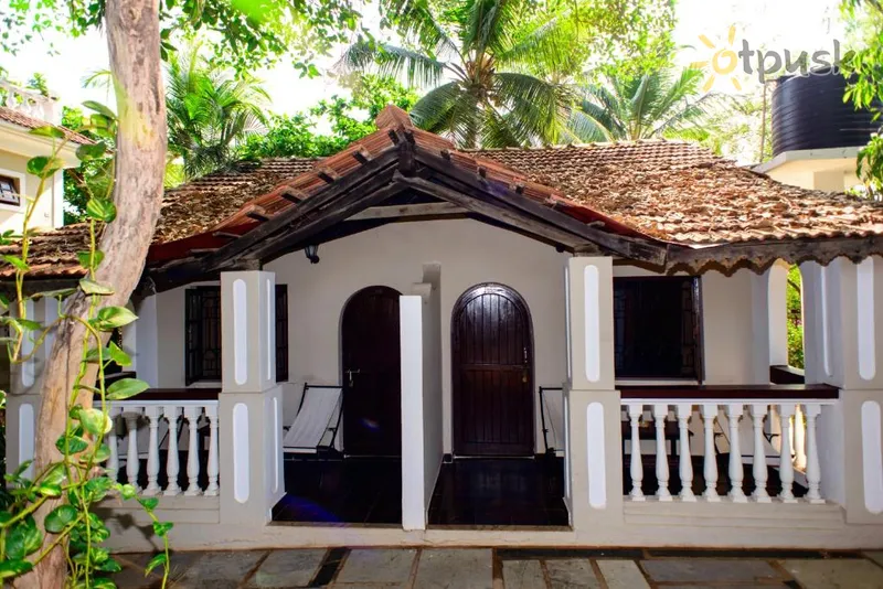 Фото отеля Alidia Beach Cottages 3* Šiaurės Goa Indija išorė ir baseinai