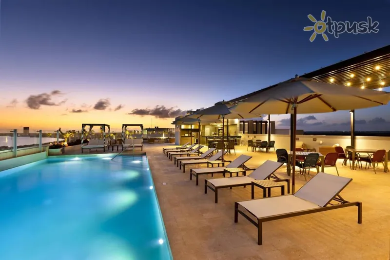 Фото отеля Residence Inn By Marriott Cancun Hotel Zone 4* Канкун Мексика экстерьер и бассейны