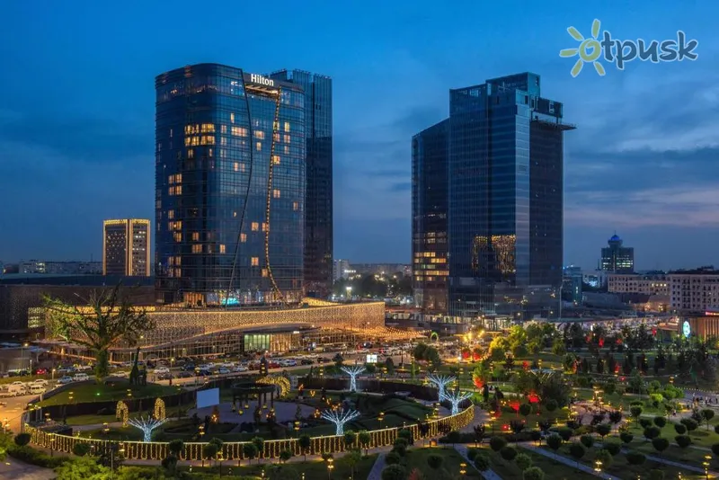 Фото отеля Hilton Tashkent City 5* Ташкент Узбекистан экстерьер и бассейны