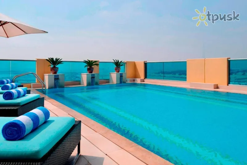 Фото отеля Marriott Executive Apartments Al Jaddaf 4* Дубай ОАЭ экстерьер и бассейны
