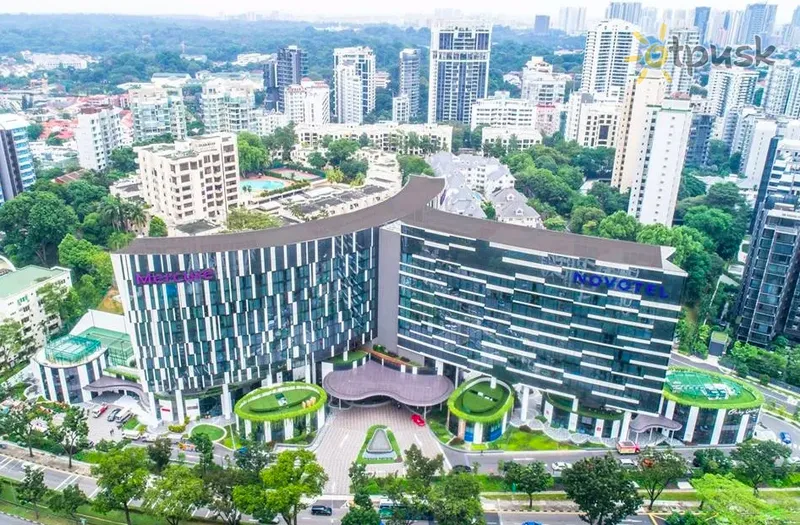 Фото отеля Mercure Singapore On Stevens 4* Сингапур Сингапур экстерьер и бассейны