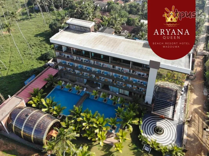 Фото отеля Aryana Queen Beach Resort 4* Wadduwa Šri Lanka išorė ir baseinai