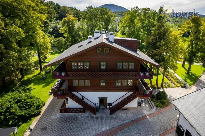 Фото отеля Dworzysko Hotel 3* Ястшембе-Здруй Польша экстерьер и бассейны