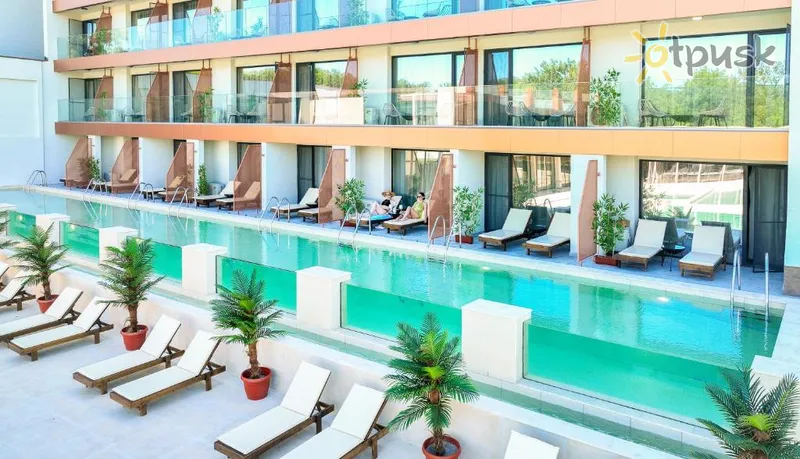 Фото отеля Palms Beach Kiten Hotel 4* Auksinės smiltys Bulgarija išorė ir baseinai