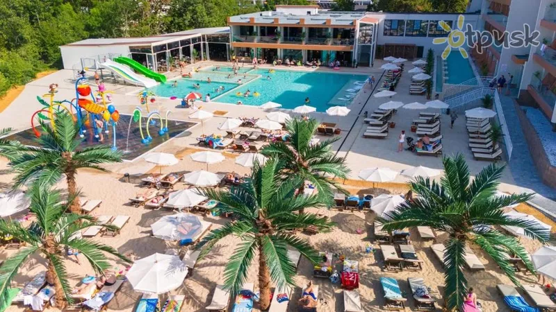 Фото отеля Palms Beach Kiten Hotel 4* Auksinės smiltys Bulgarija išorė ir baseinai